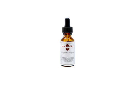 Uncle Nick's Rosemary Beard Oil bottle shown from the front