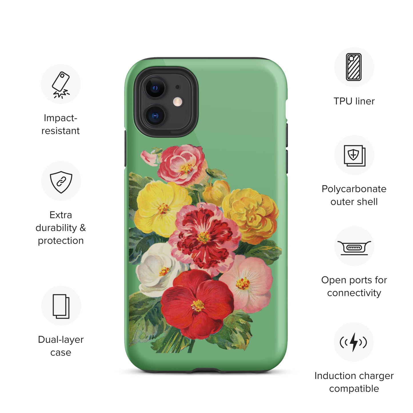 Vintage Flower Tough iPhone case