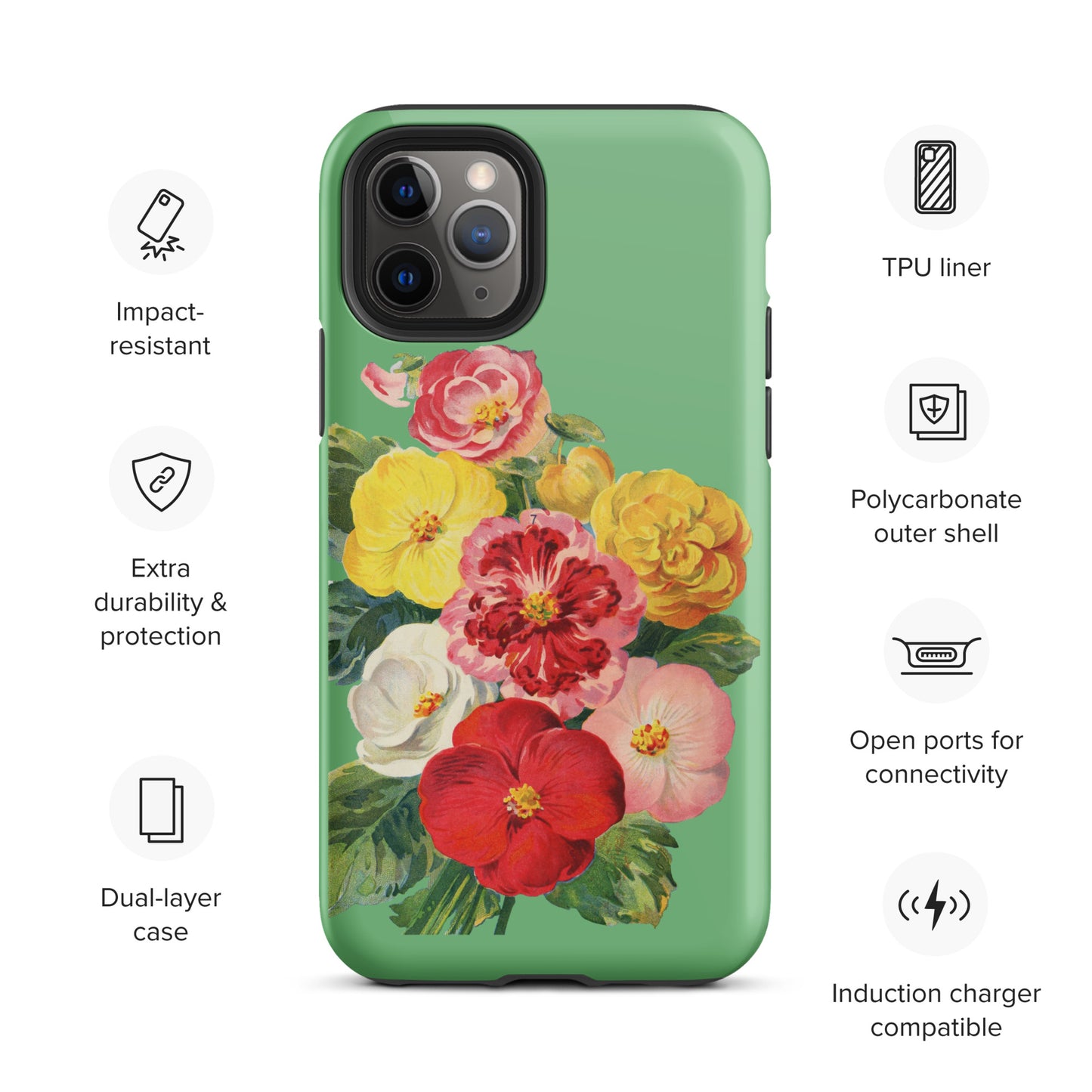 Vintage Flower Tough iPhone case