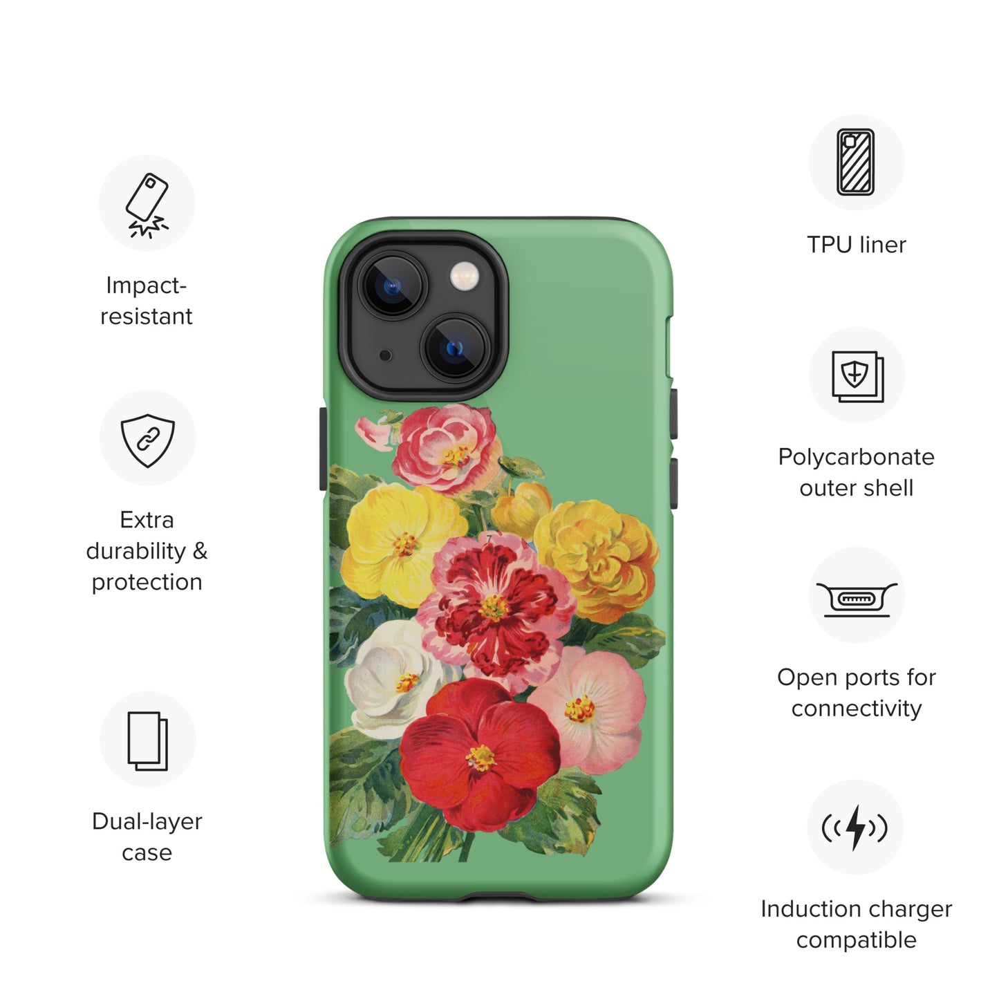 Vintage Flower Tough iPhone case