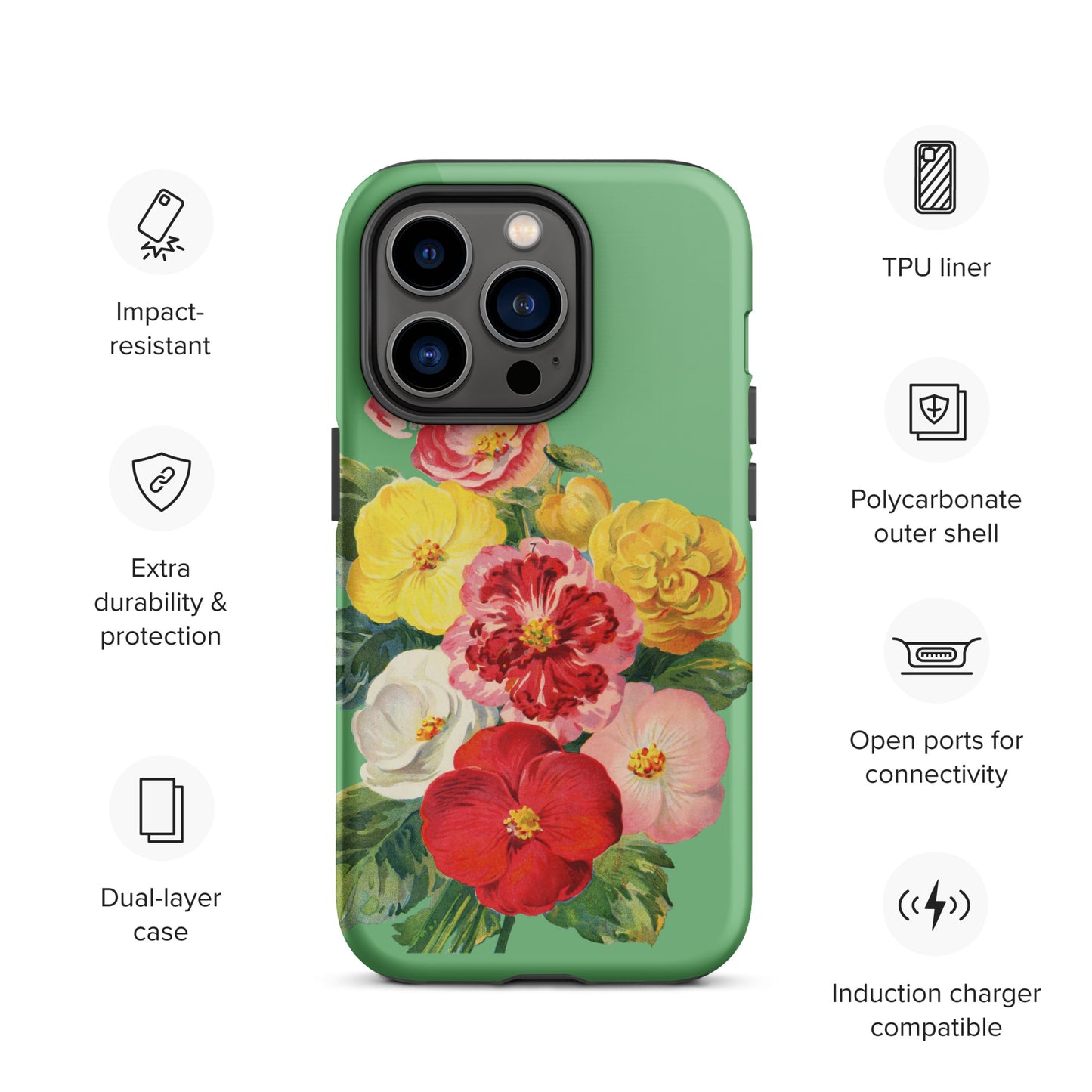 Vintage Flower Tough iPhone case