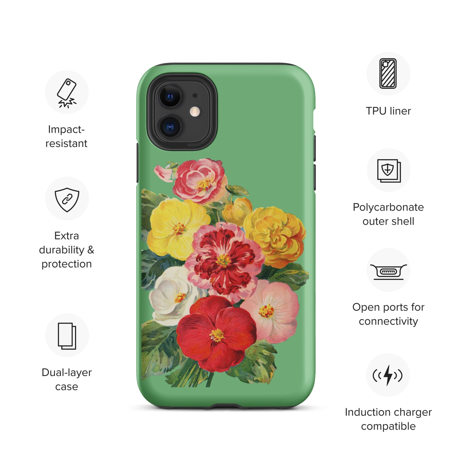 Vintage Flower Tough iPhone case