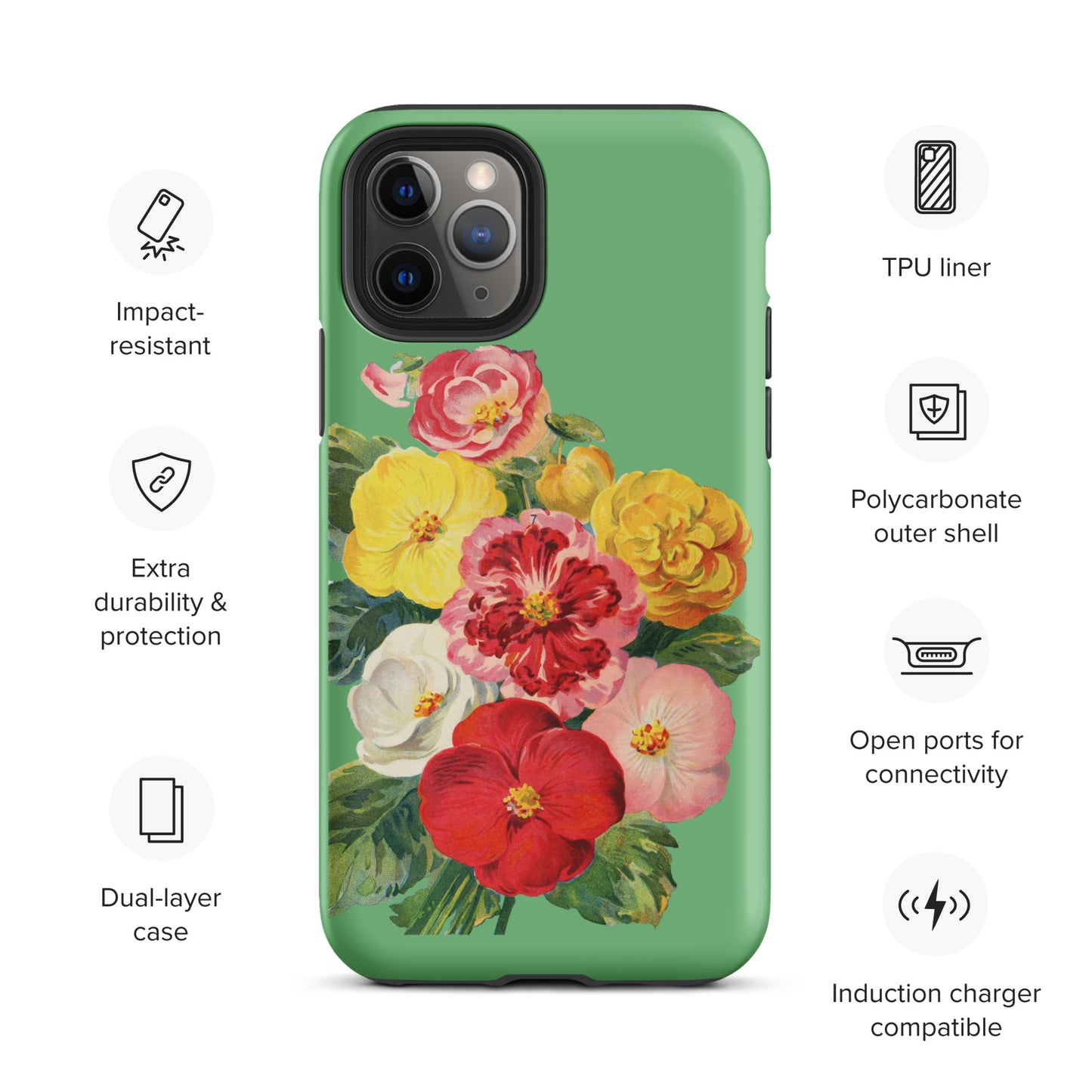 Vintage Flower Tough iPhone case