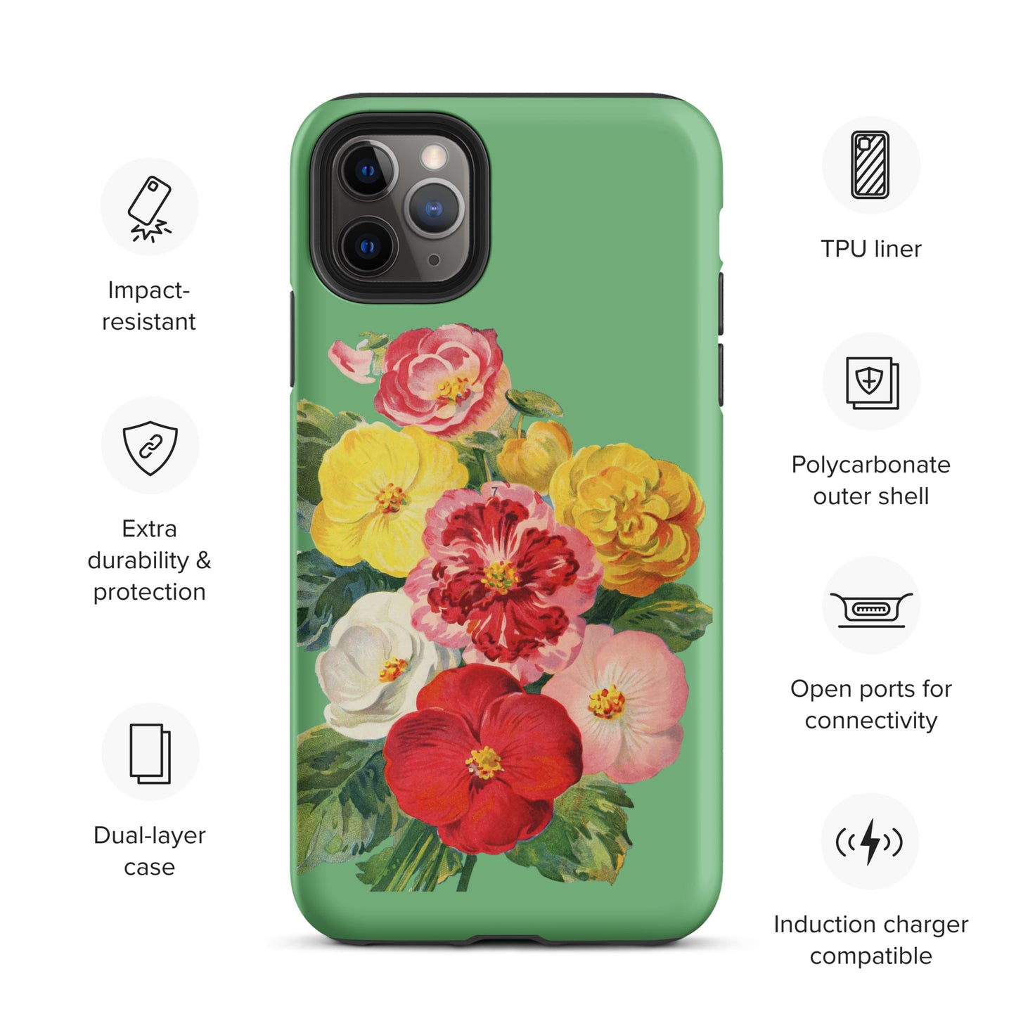 Vintage Flower Tough iPhone case