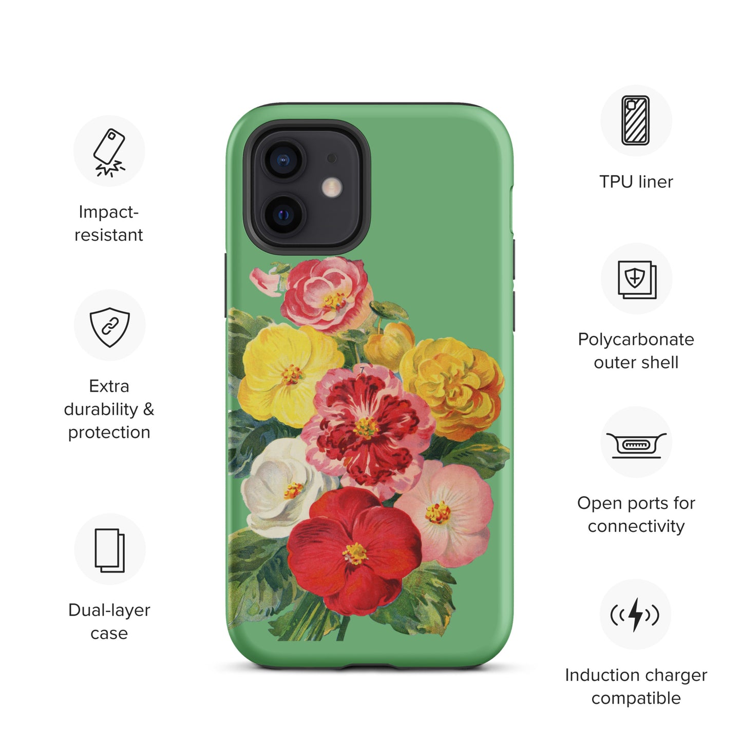 Vintage Flower Tough iPhone case