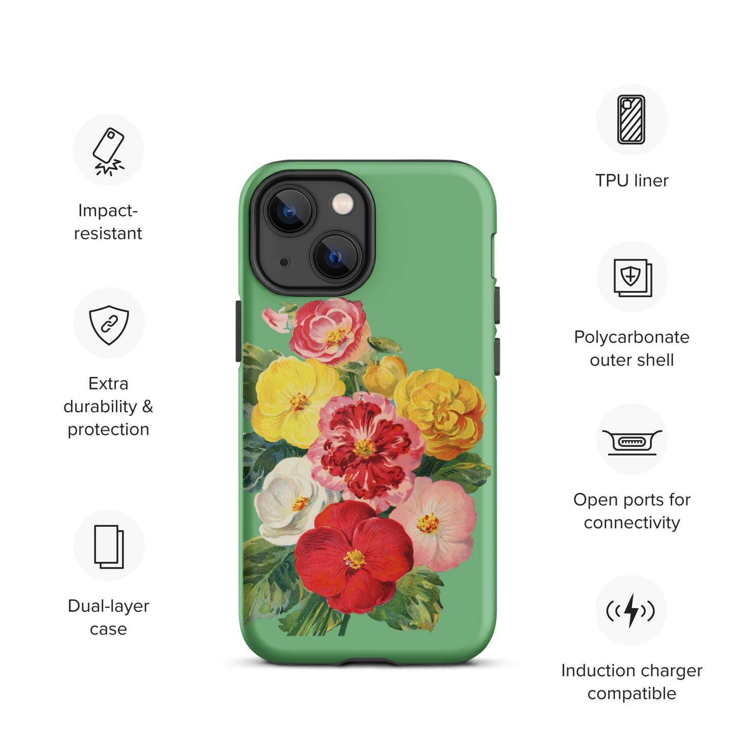 Vintage Flower Tough iPhone case