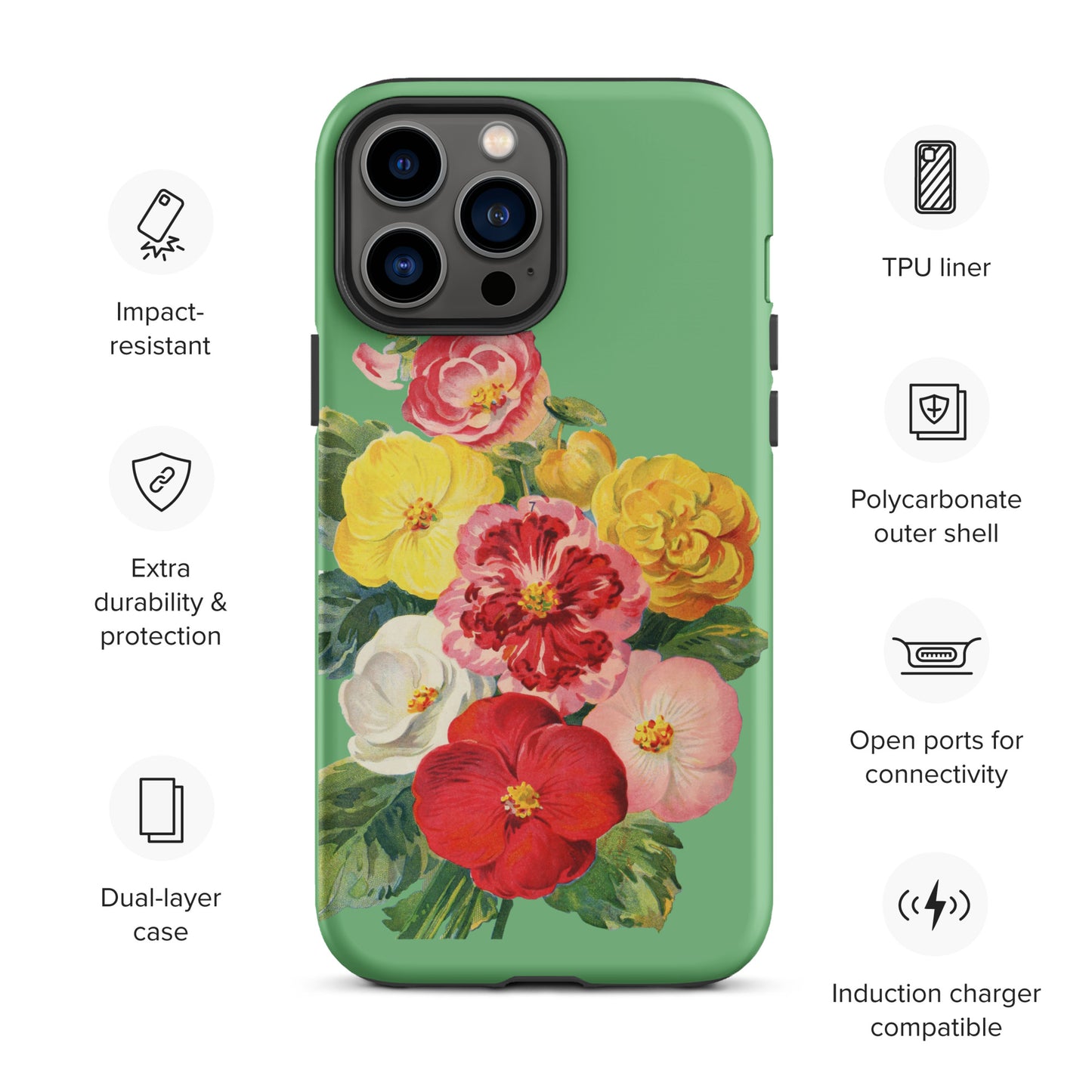 Vintage Flower Tough iPhone case