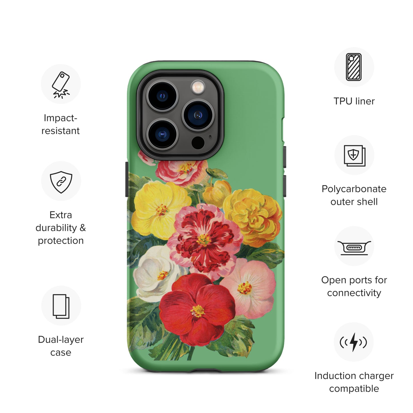 Vintage Flower Tough iPhone case