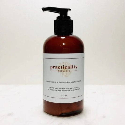 Practicality magnesium and arnica body lotion product photograph