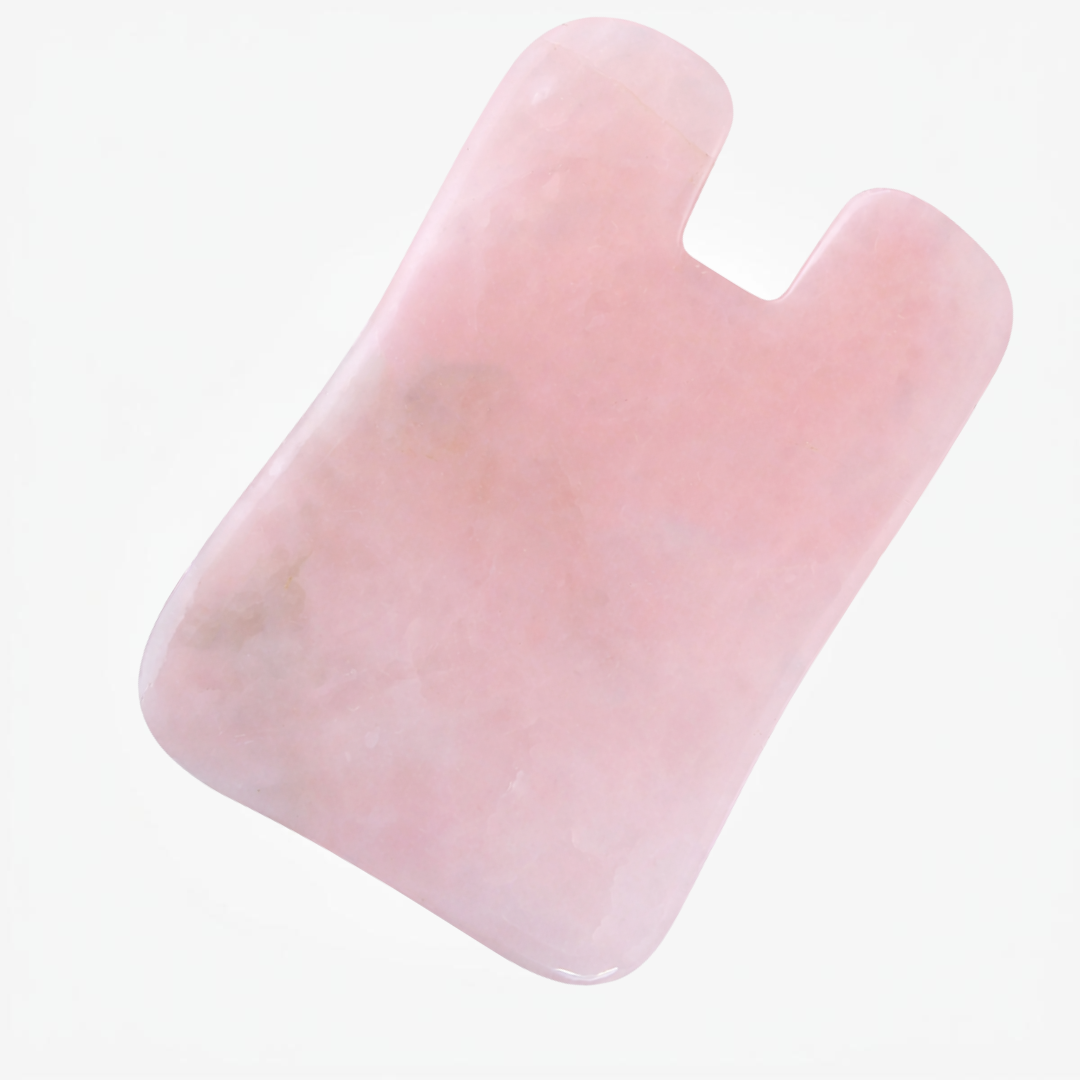 Rose Quartz Gua Sha Tool for Facial & Lymphatic Massage