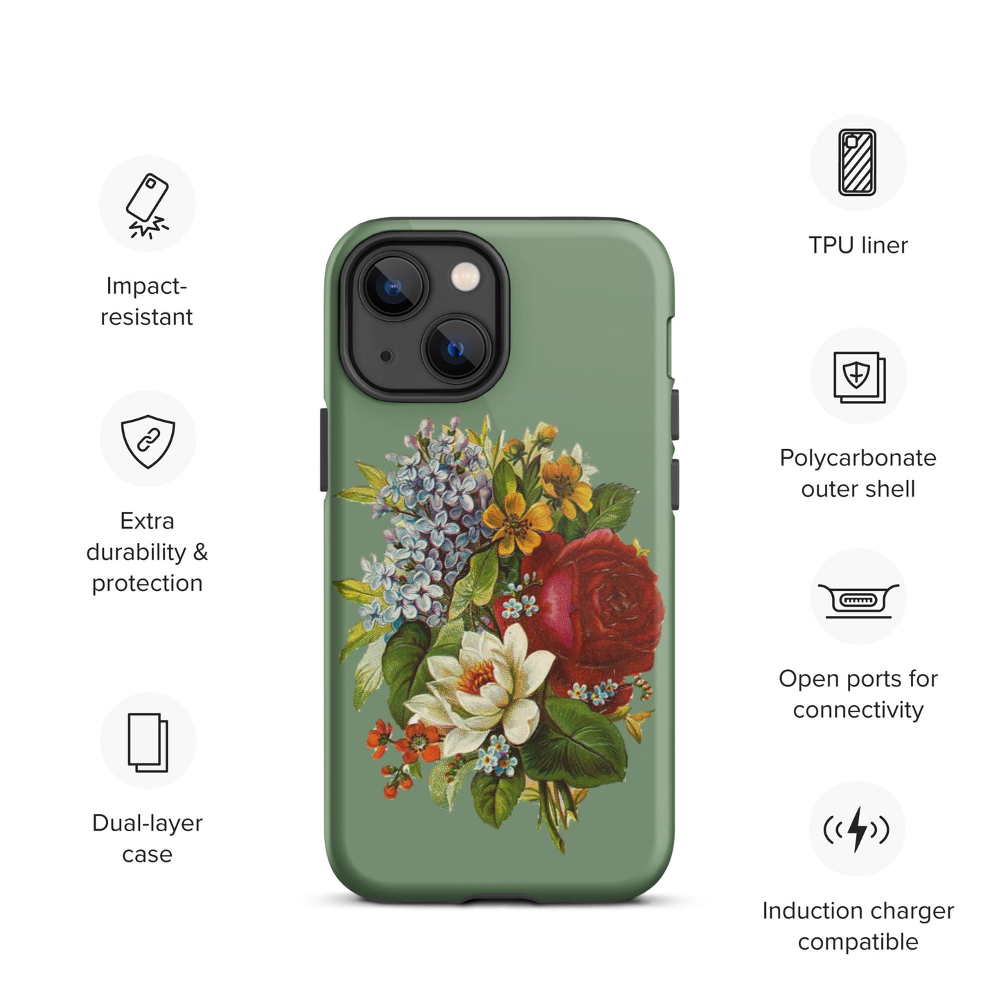 Vintage bouquet Tough iPhone case