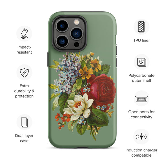 Vintage bouquet Tough iPhone case