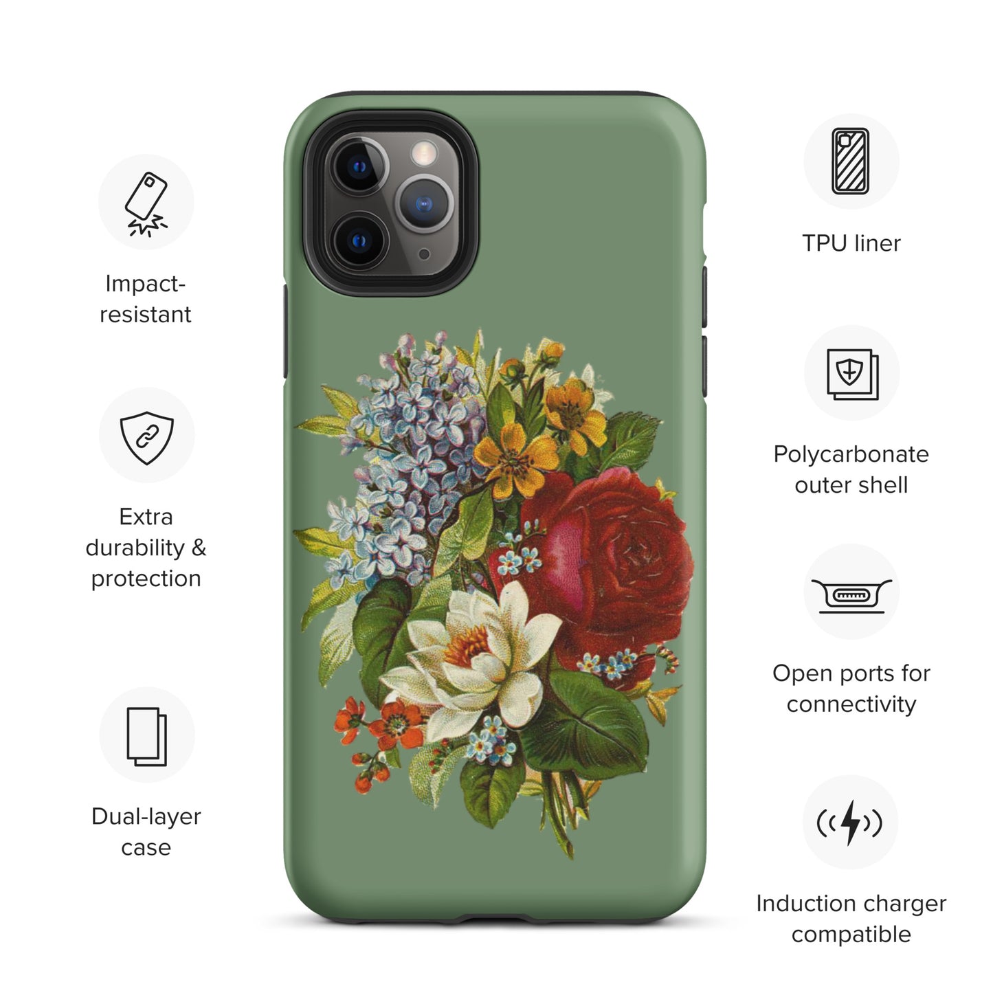 Vintage bouquet Tough iPhone case