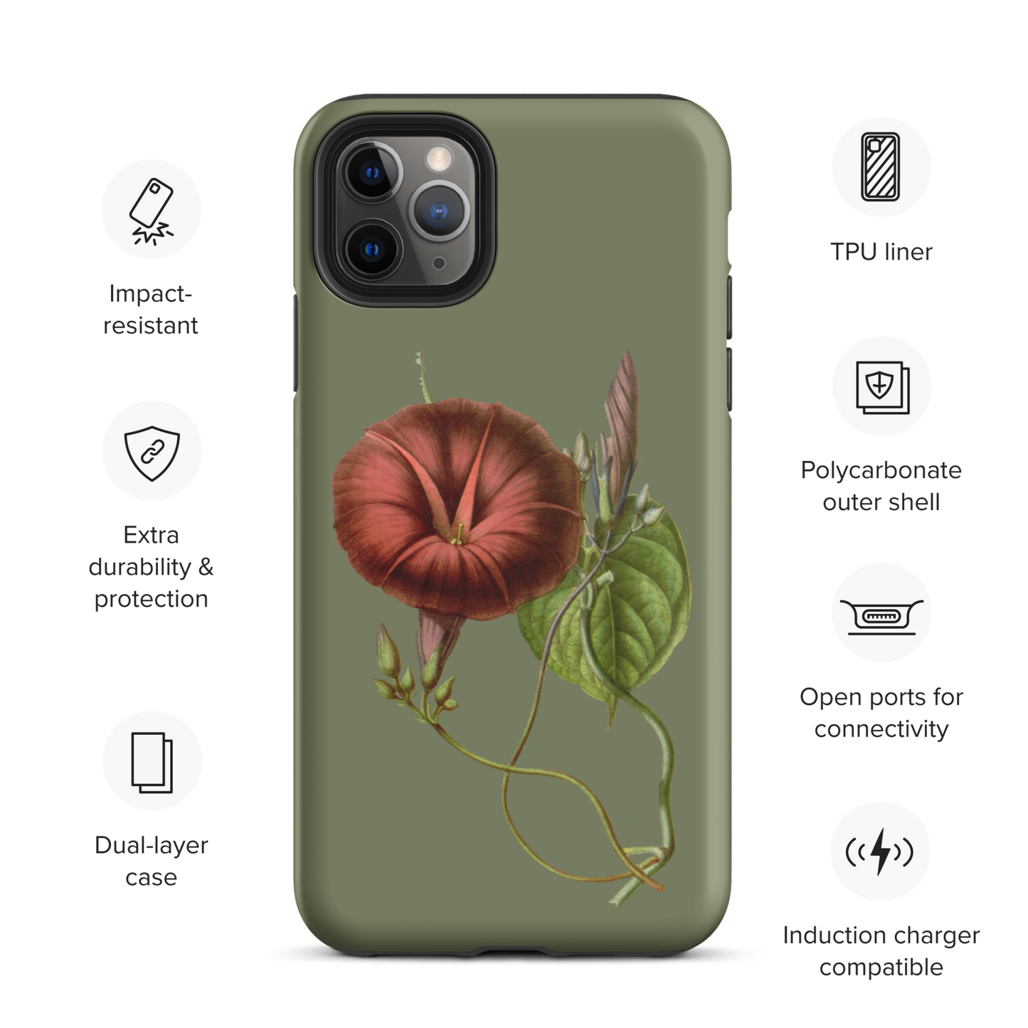 Vintage floral Tough iPhone case